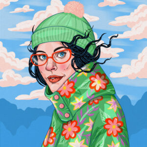 A Winter Walk Illustration