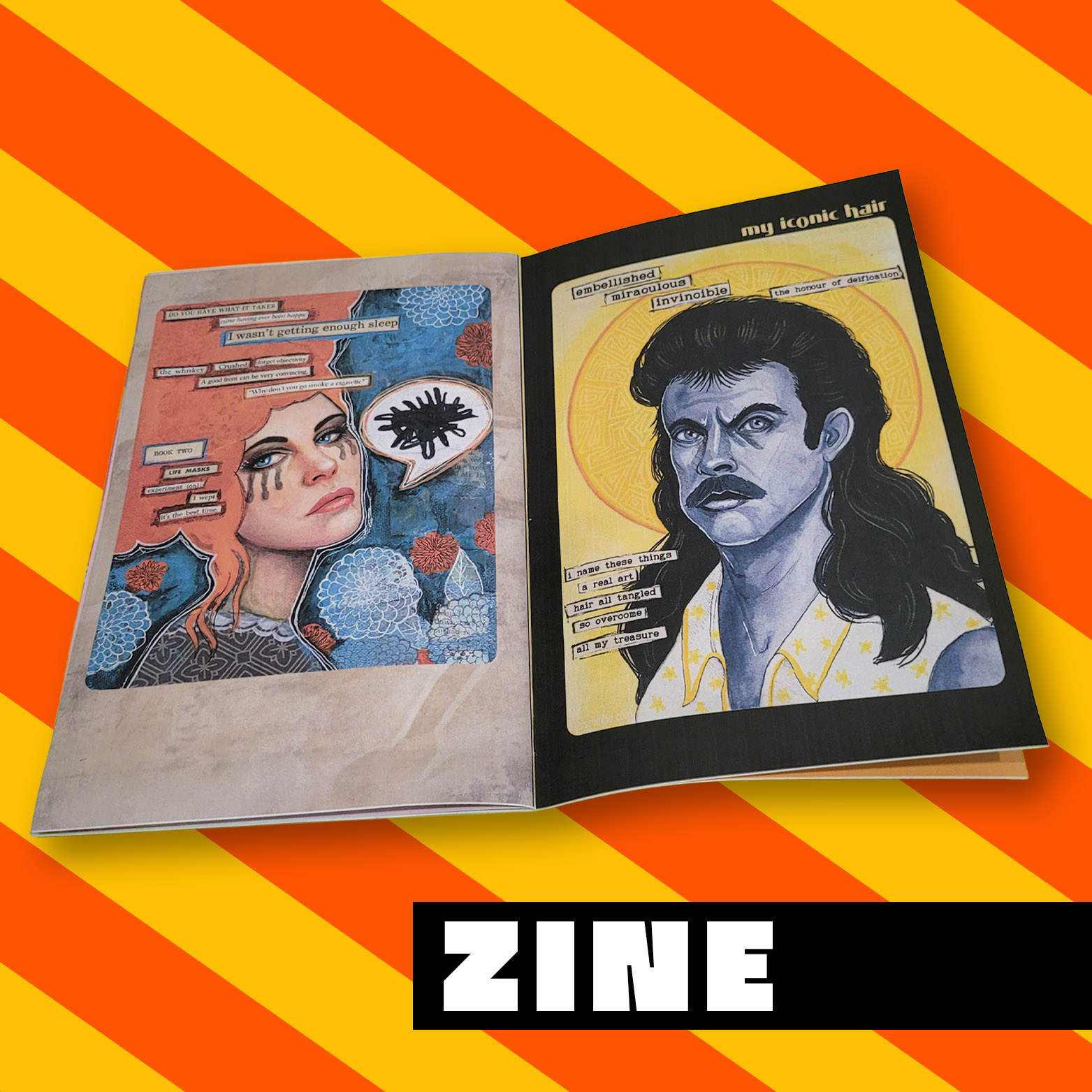 Absurd Found Poetry zine focusing on silly poems and art