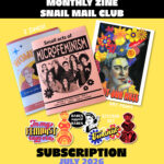 Monthly Mail Club subscription with two zines