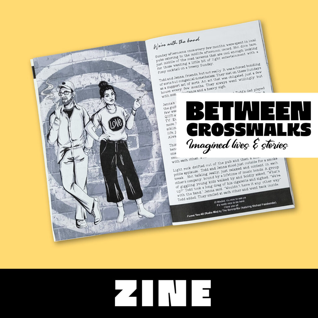 Literary Zine Between Crosswalks, Story zine