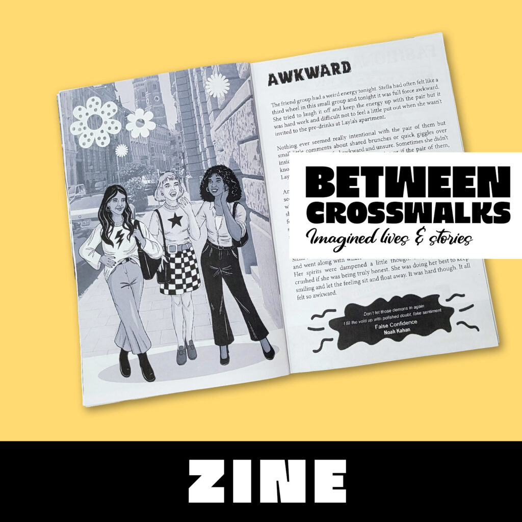 Literary Zine Between Crosswalks, Story zine