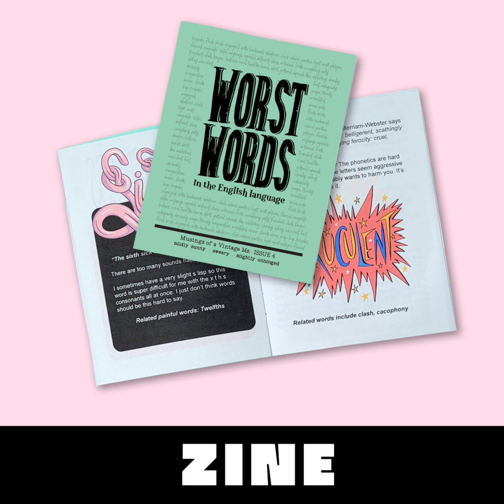 Worst Words in English Zine